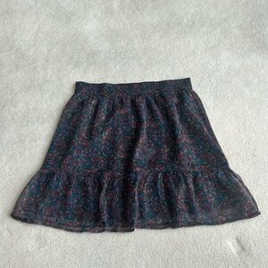 Loft Multicolor Mini Skirt | Size: L Women’s | Paisley Patern |
